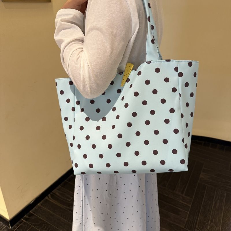 Stylish Polka Dots Large Capacity Tote Bag 6W10BBG1952