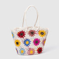 Flower Crochet Beach Bag - DippedShop Wholesale - #2787