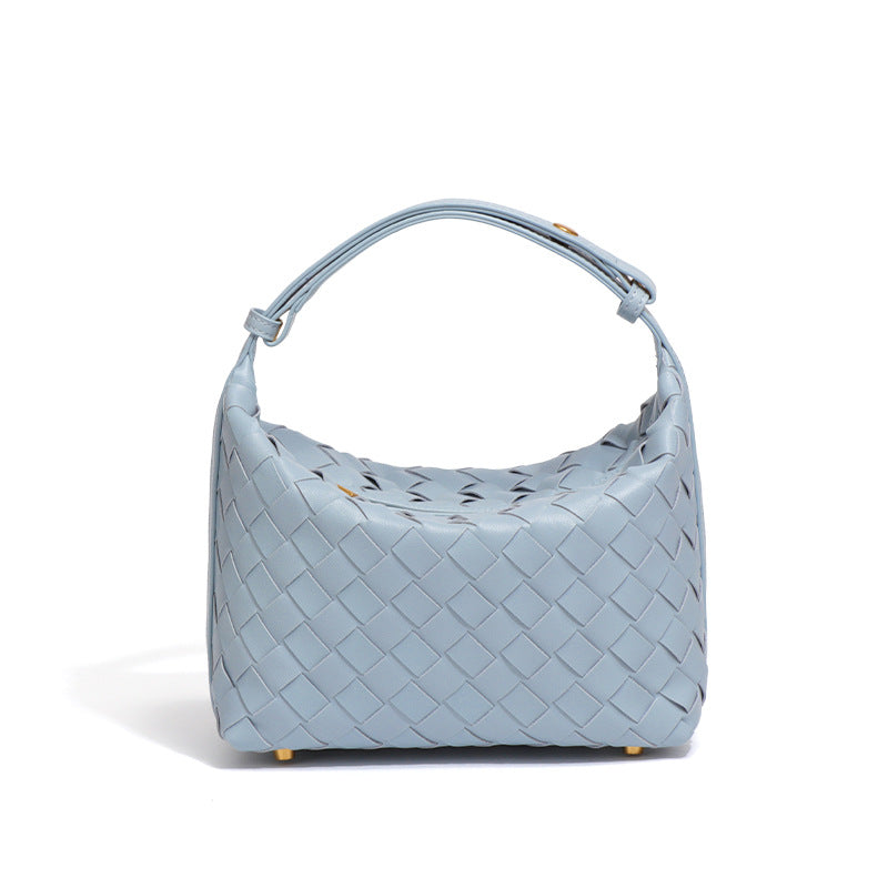 Minimalist Solid Color Woven Mini Handbag 6W10BBG2420