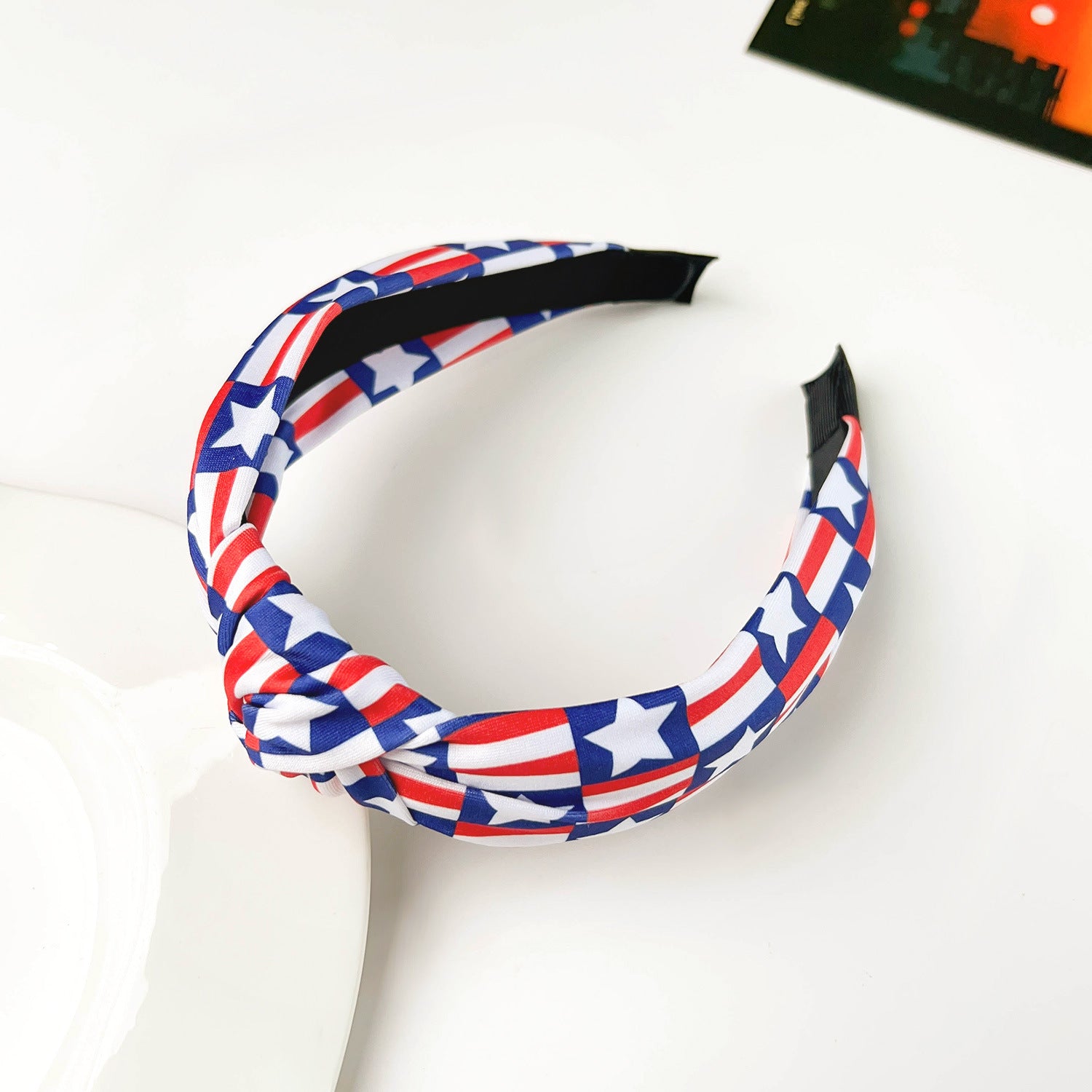 Stylish American Flag Pattern Wide Hair Band 8AS6HBD64T