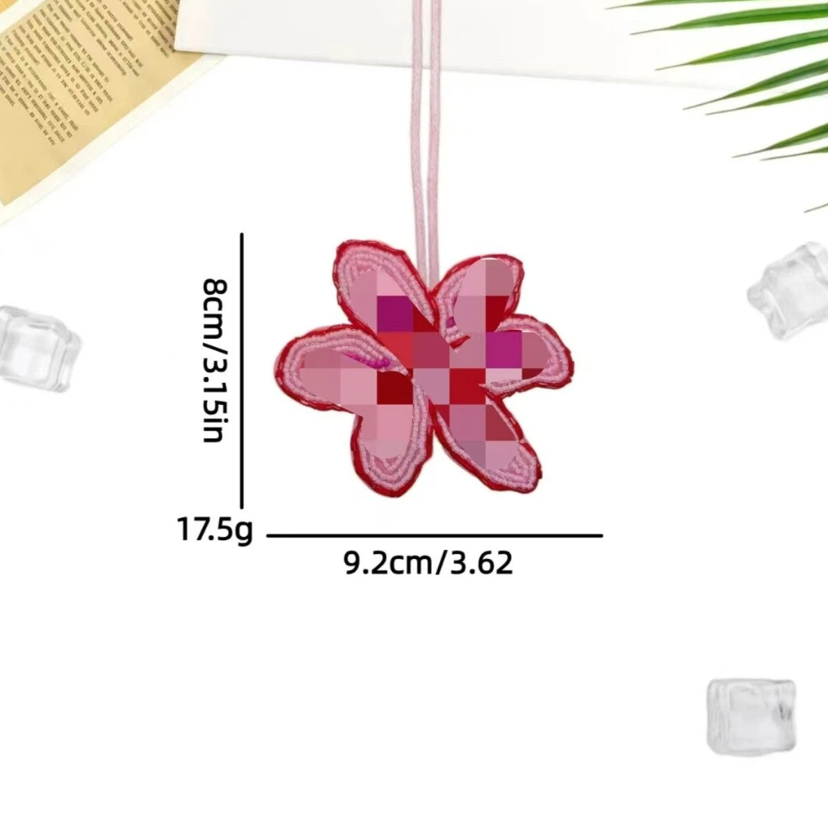 Sweet Handmade Beads Floral Pendant Bag Charm 6W10BBC806