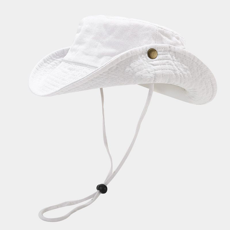 Simple Washed Outdoor Foldable Safari Boonie Hat 8BK6HAT170T