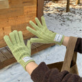 Cable Knit Touch Screen Gloves - DippedShop Wholesale - #8771