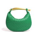 Fashion Solid Color Woven Crescent Handbag 6W10BBG2423
