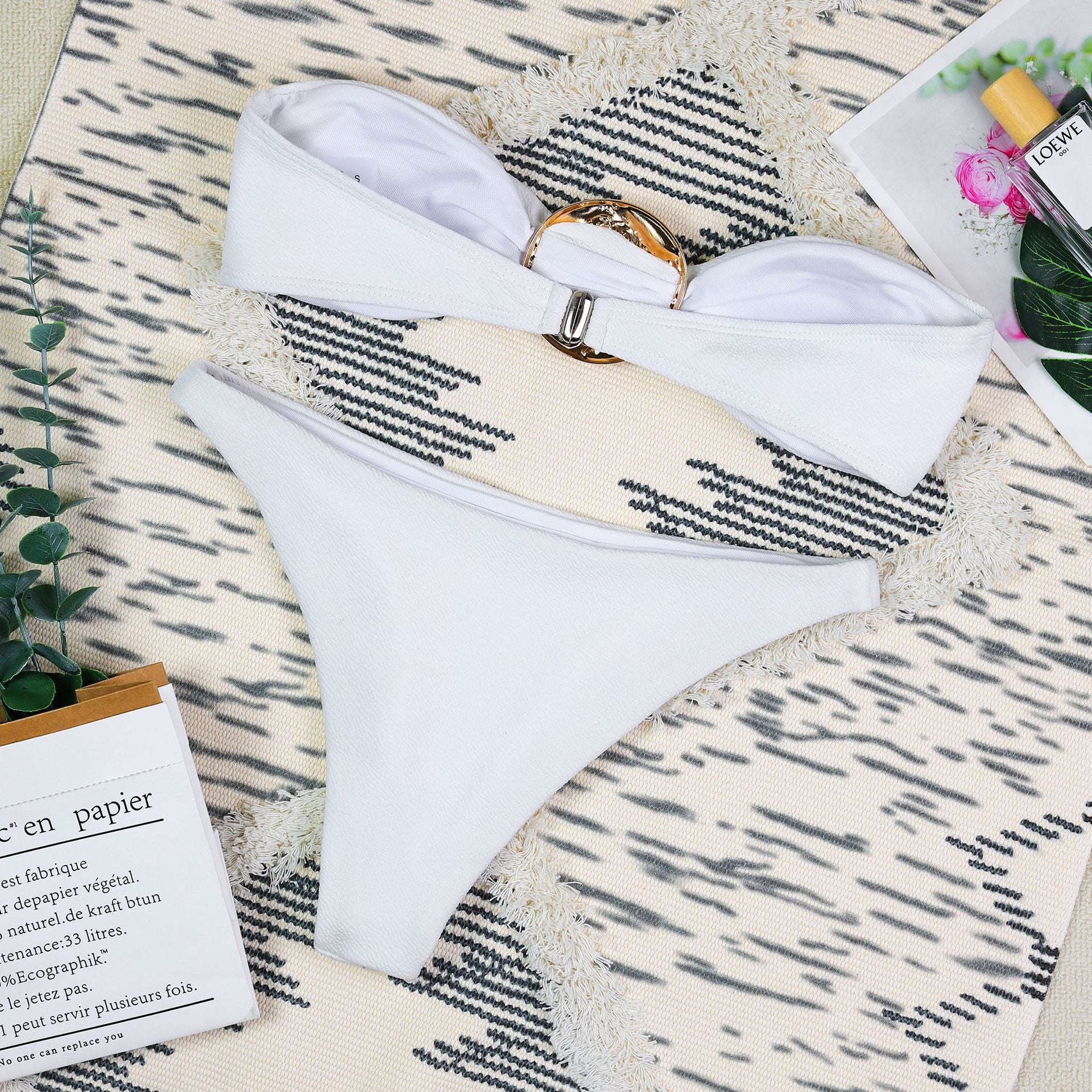 Strapless One Shoulder Bikini Bottom - DippedShop Wholesale - #9859