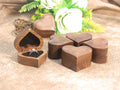 Heart Wooden Ring Box - DippedShop Wholesale - #6723