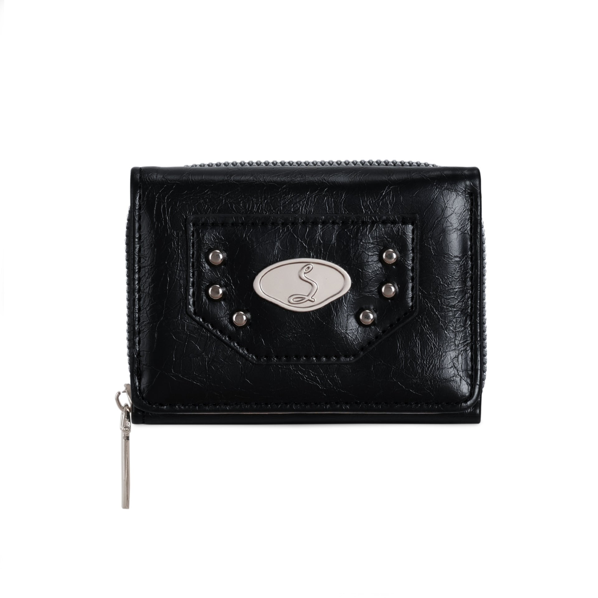 Stylish Metal Rivet PU Coin Purse Wallet 6S10BWB146