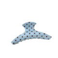 Vinyl Blue Polka Dot Hair Claw - DippedShop Wholesale - #0435