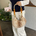 Trendy Soft Plush Deer Print Shoulder Bag 6W10BBG2373