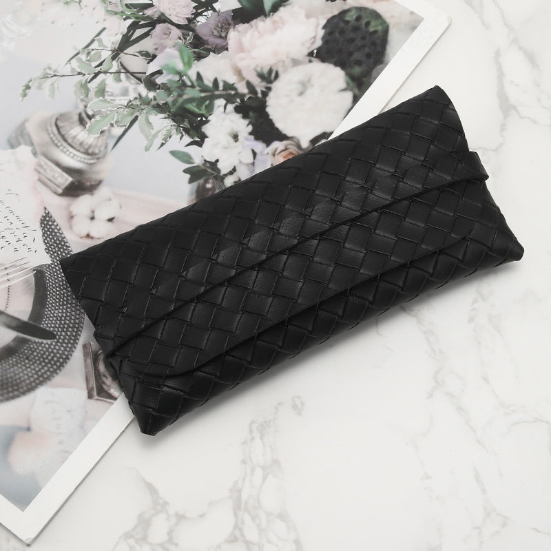Braided PU Sunglasses Case - DippedShop Wholesale - #0035