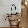 Vintage Polka Dots Ruched Shoulder Bag 6W10BBG2470