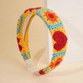 Knitted Floral Head Band - DippedShop Wholesale - #2723