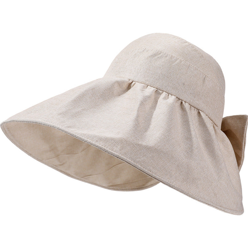 Minimalist Solid Color Foldable Sun Hat BK6HAT166T