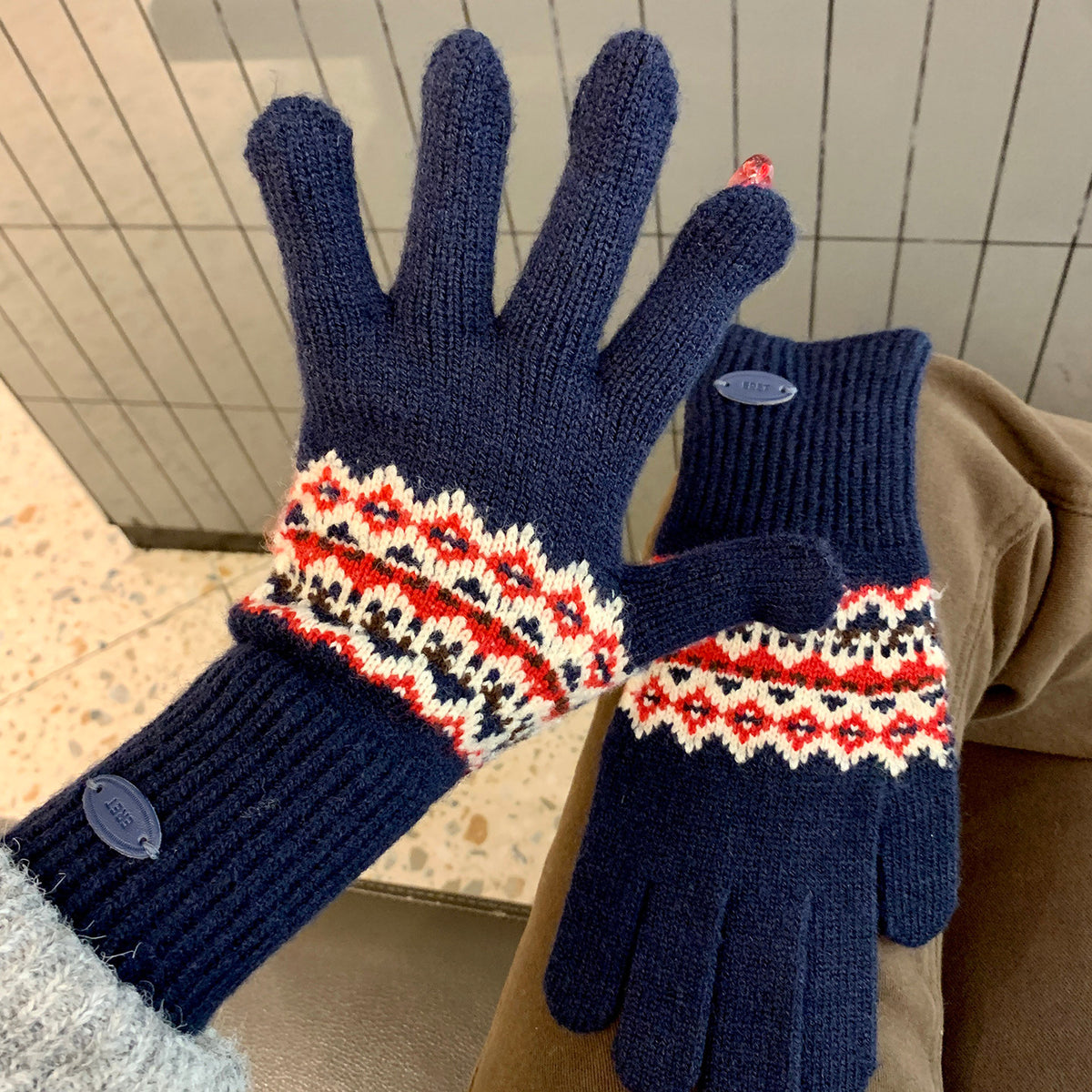 Touchscreen Knit Gloves - DippedShop Wholesale - #2883