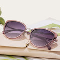 Vintage Metal Cat Eye Sunglasses - DippedShop Wholesale - #4755
