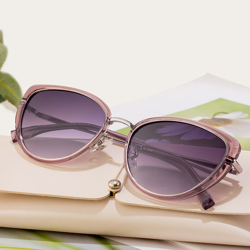 Vintage Metal Cat Eye Sunglasses - DippedShop Wholesale - #4755
