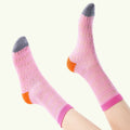 Color Contrast Mesh Socks - DippedShop Wholesale - #9923