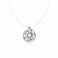 Rhinestone Pendant Chain Necklace - DippedShop Wholesale - #6691