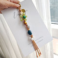 Flower Beaded Tassel Keychain - DippedShop Wholesale - #1107