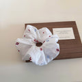 Elegant Floral Embroidery Ruffled Elastic Hair Scrunchie MK2BW6W6HSR76