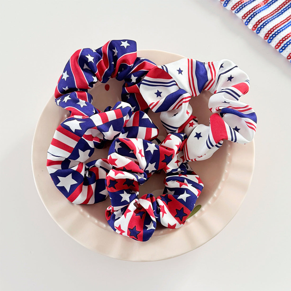 Trendy USA Flag Elastic Hair T - DippedShop Wholesale - #4067