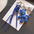 Cute PU Bear Pendant Keychain Bag Charm 6W10BBC375