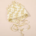 Boho Color Block Tassel Knit Triangle Headscarf MK2BK6W6HHS12