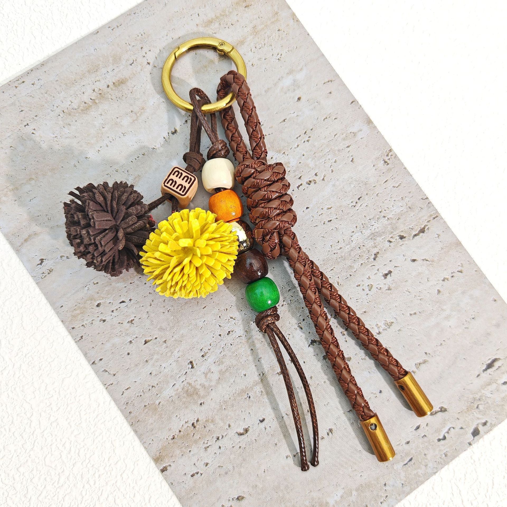 Flower Tassel Beaded Charm - DippedShop Wholesale - #2947