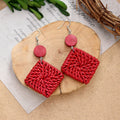 Boho Rattan Drop Dangle Earrings - DippedShop Wholesale - #1187