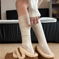 Slouchy Knee High Cotton Boot Stocking Socks 6W8FSO851