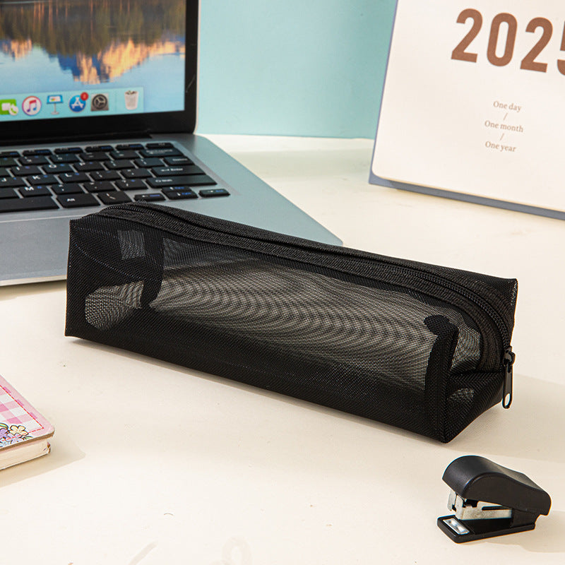 Minimalist Transparent Mesh Portable Pencil Poch 6S10BOB1051