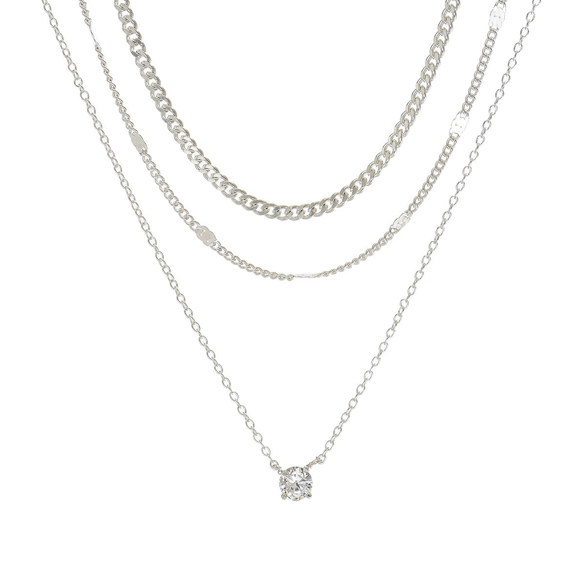 Gold Plated Layered Necklace - DippedShop Wholesale - #6787