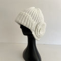 3D Flower Knit Beanie - DippedShop Wholesale - #2995