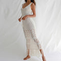 Solid Hollow Out Tassel Dress - DippedShop Wholesale - #9763