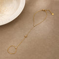 Stylish 8-Point Star Rhinestones Chain Bracelets 6W6JBR492