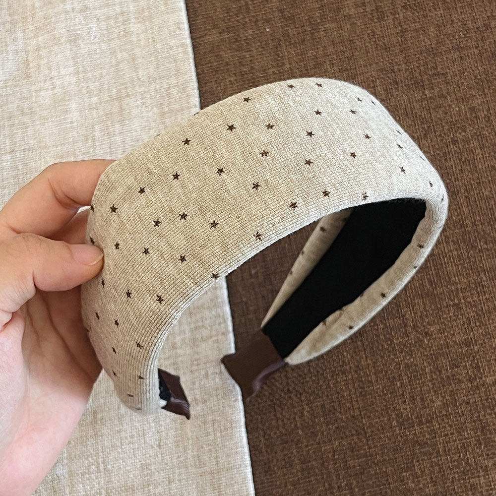 Cute Star Print Non Slip Wide Headband 6W6HBD376