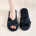 Open Toe Bow Slippers - DippedShop Wholesale - #5267