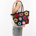 Flower Crochet Beach Bag - DippedShop Wholesale - #8947