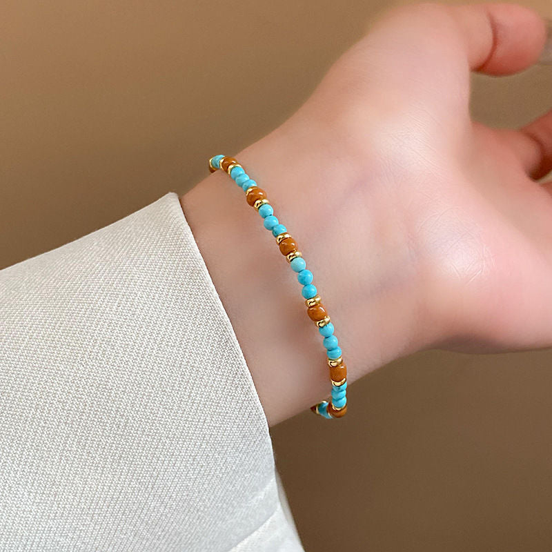 Boho Style Colorful Irregular Beaded Bracelet 6W6JBR720