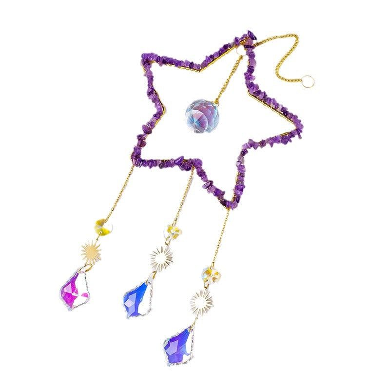Star Crystal Suncatcher Pendant - DippedShop Wholesale - #8931