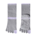 Color Contrast Non-Slip Pilates Yoga Grip Toe Socks 6W8FSO865
