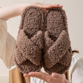 Cross Band Wool Slippers - DippedShop Wholesale - #4067
