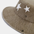 Denim Cowboy Star Foldable Safari Boonie Hat 8BK6HAT172T