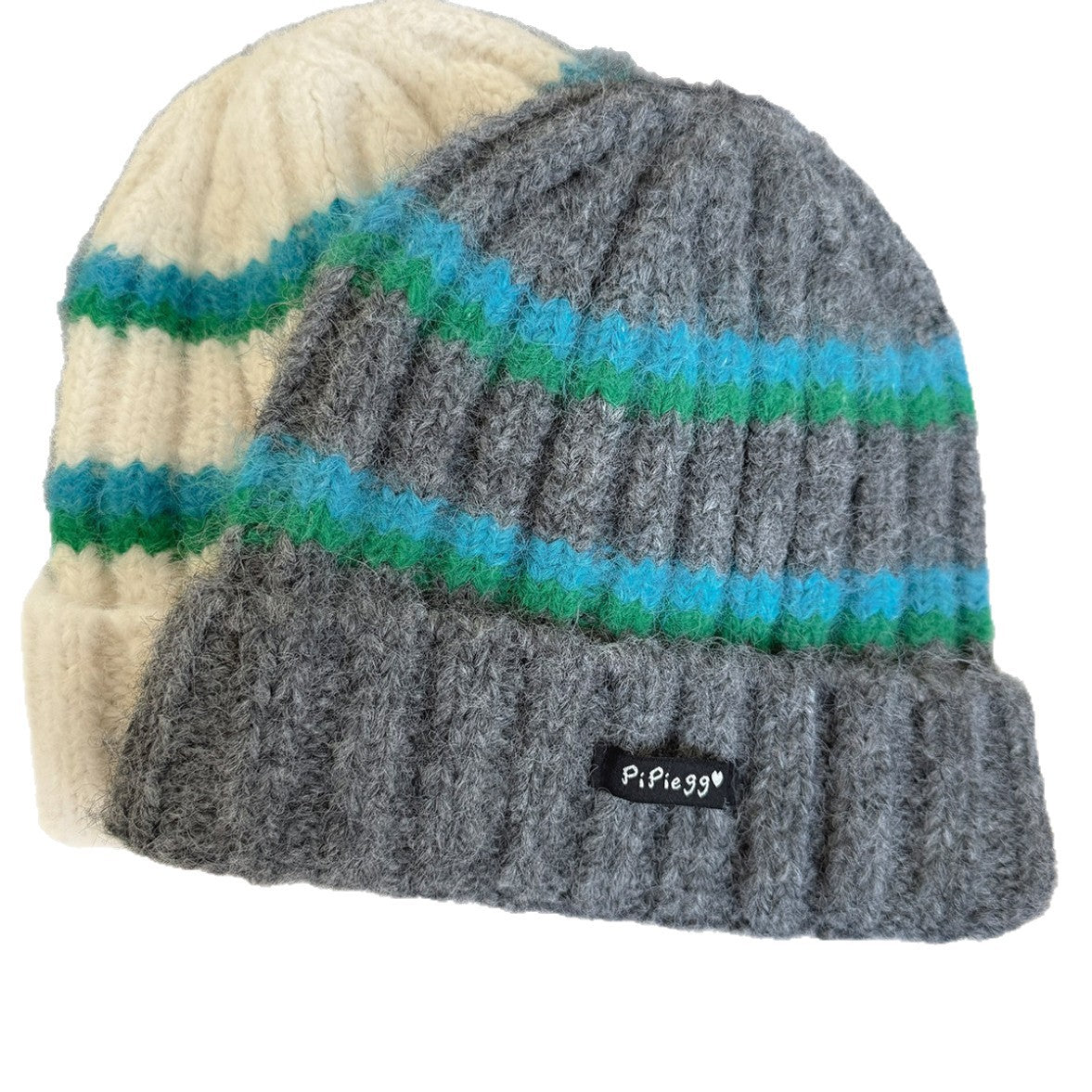 Trendy Color Contrast Striped Warm Beanie Hat 6W6HAT549