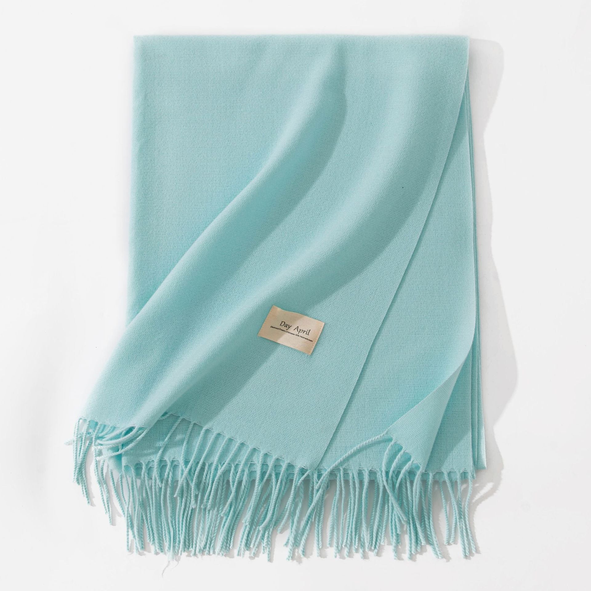 Warm Solid Color Tassel Scarf 6W6NSW305