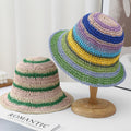 Color Block Beach Hat - DippedShop Wholesale - #7379