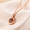 Elegant USA Flag Heart Pendant Chain Necklace 8ZA6JNC284T