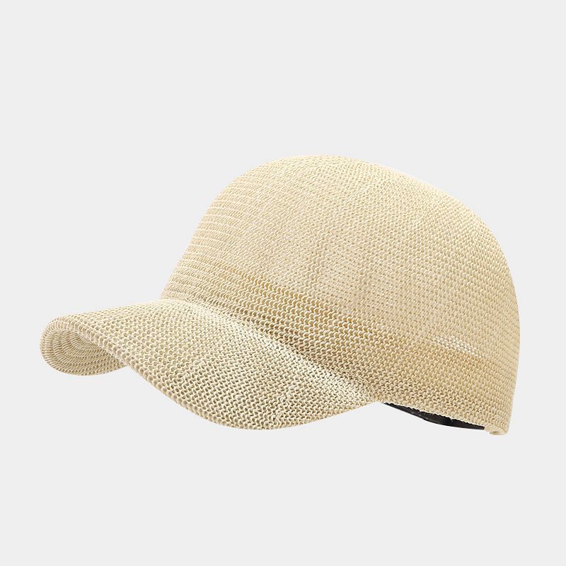 Simple Solid Color Breathable Adjustable Baseball Cap 8BK6HAT189L