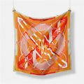 Fashion Abstract Print Versatile Square Silk Scarf 8BW6NSI14