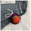 Creative Color Contrast Hat Shape Earbud Case 6S10BWB108